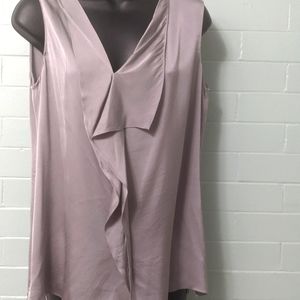 Elie Tahari silk blouse grey / silver